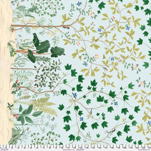 Default Sycamore & Oak Mural BORDER PRINT in Blue - Arboretum