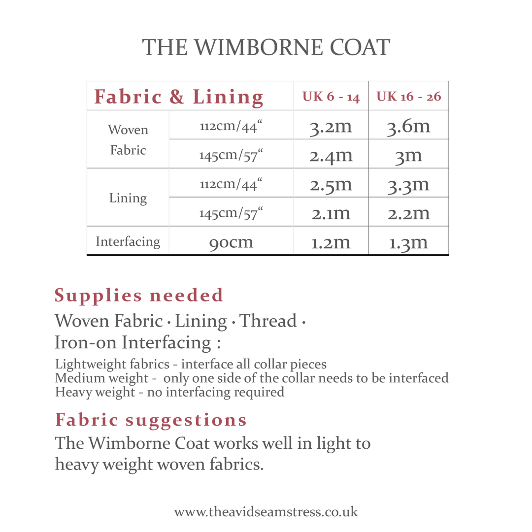 Default The Avid Seamstress Wimborne Coat - Adult Pattern