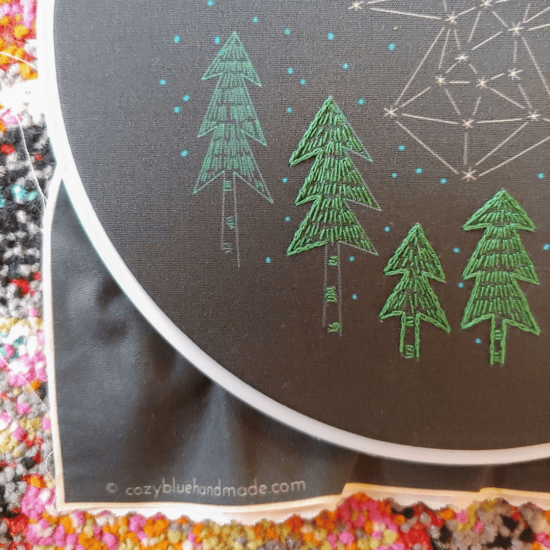 The Crow Embroidery Kit - Cozyblue Handmade