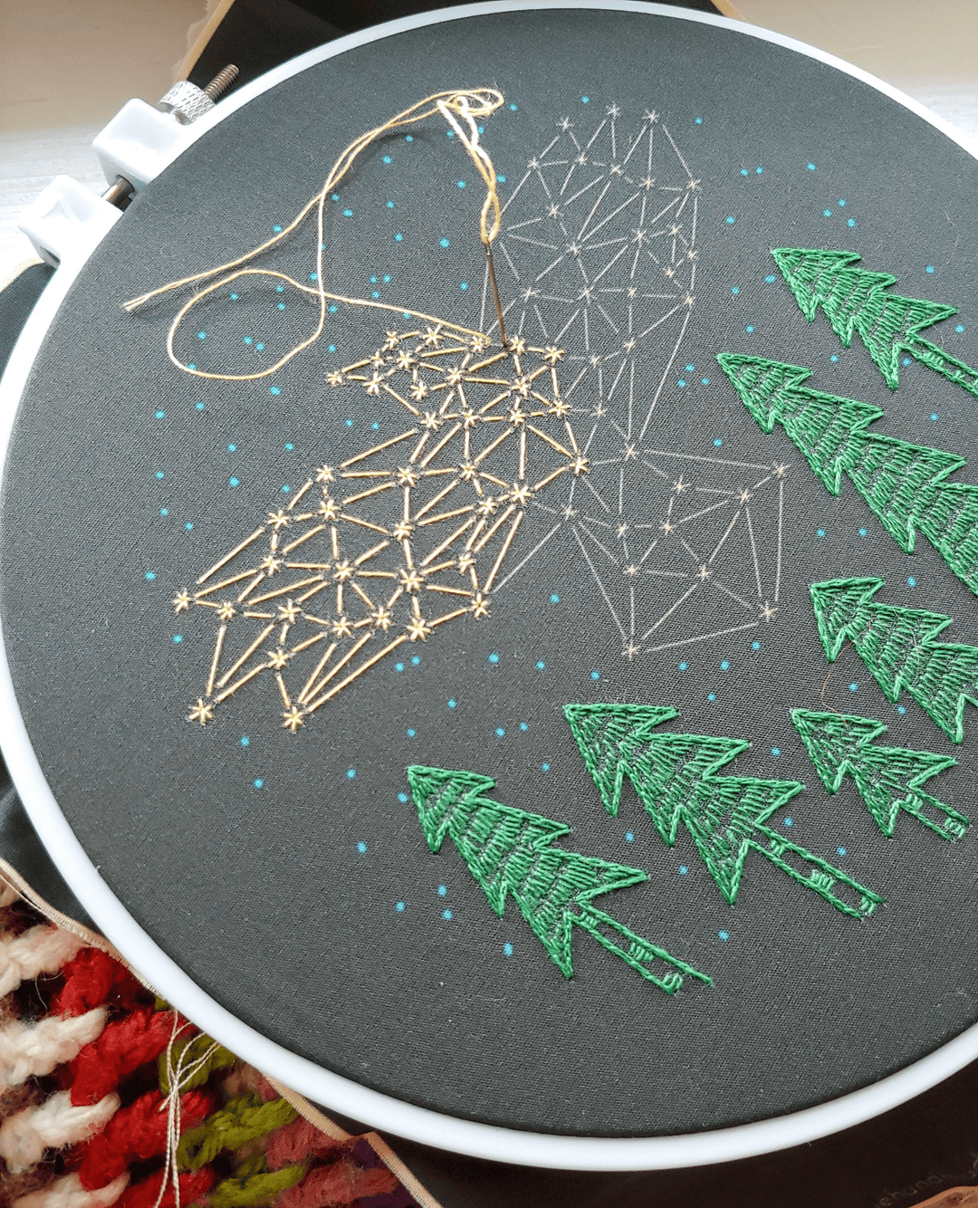 The Crow Embroidery Kit - Cozyblue Handmade
