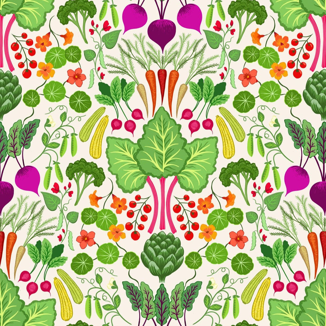 Default The Kitchen Garden - Vegetable Extravaganza on Cream - Lewis & Irene
