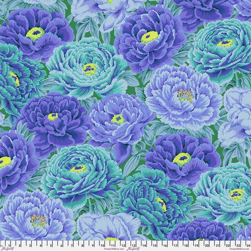 Default Tibetan Peony in Blue - Philip Jacobs for Kaffe Fasset