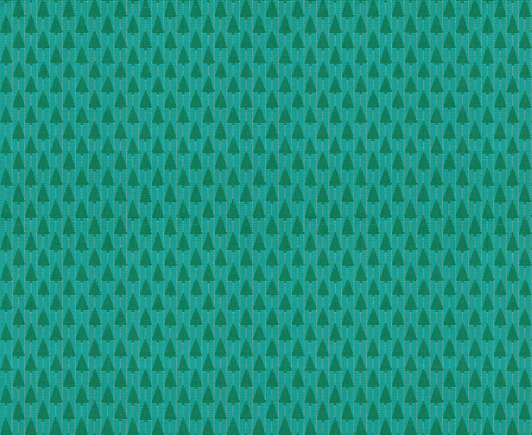 Default Tree Farm in Turquoise - Silver Lining - Anna Maria Textiles