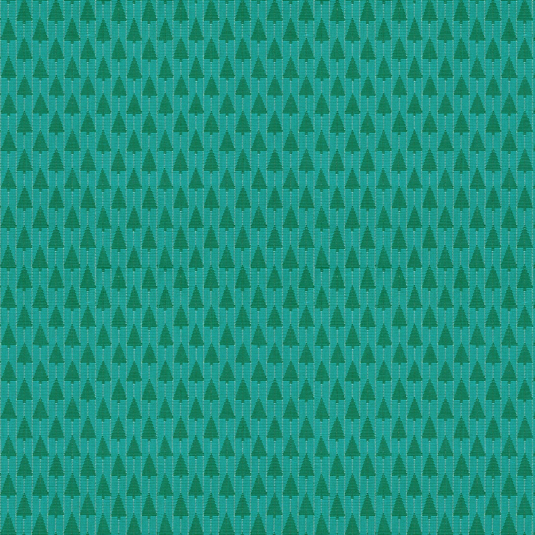 Default Tree Farm in Turquoise - Silver Lining - Anna Maria Textiles