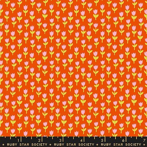 Default Tulips in Warm Red - 1 800 Calico - Ruby Star Society