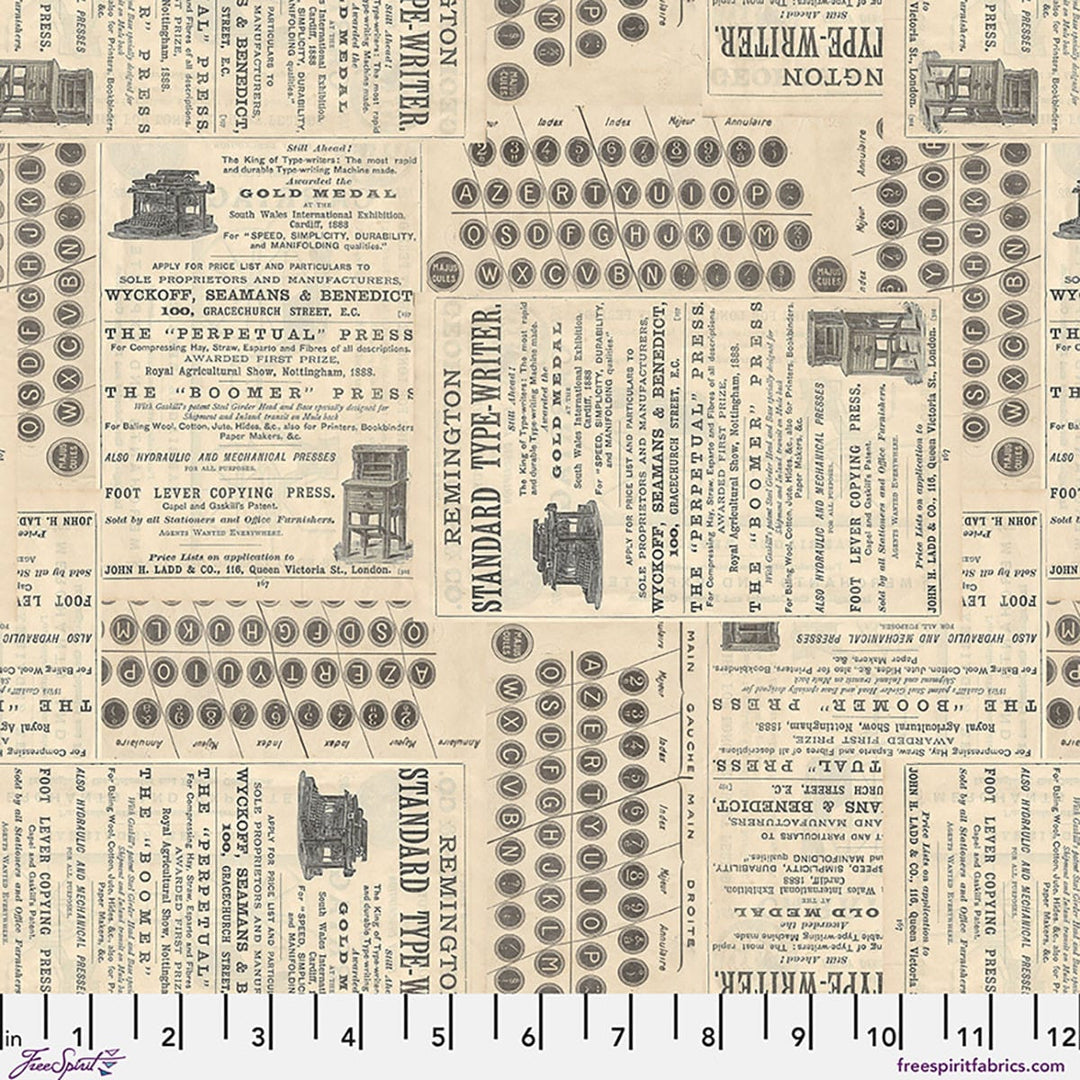 Default Typewriter in Neutral CANVAS - Tim Holtz