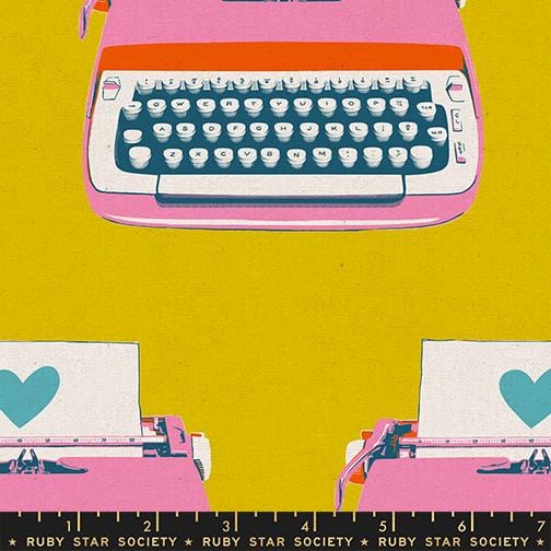 Default Typewriters CANVAS in Golden - Best Day Ever - RSS