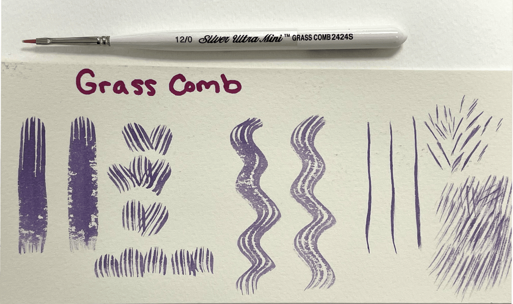Grass Comb 12/0 Ultra Mini® Grass Comb Short Handled Brushes