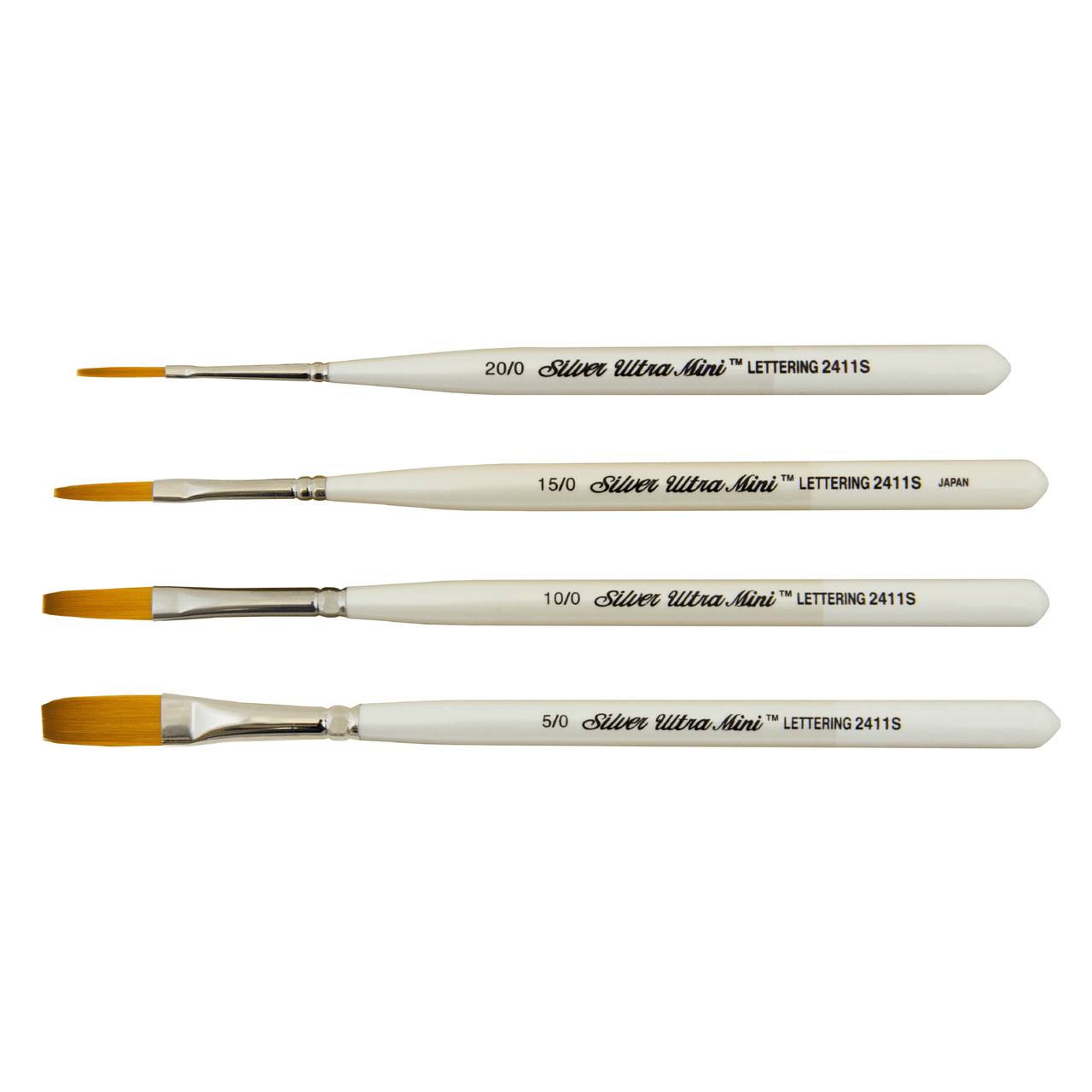 Mini Genuine Lettering Ultra Mini® Lettering 10/0 Short Handled Brush – Fiddlehead Artisan Supply
