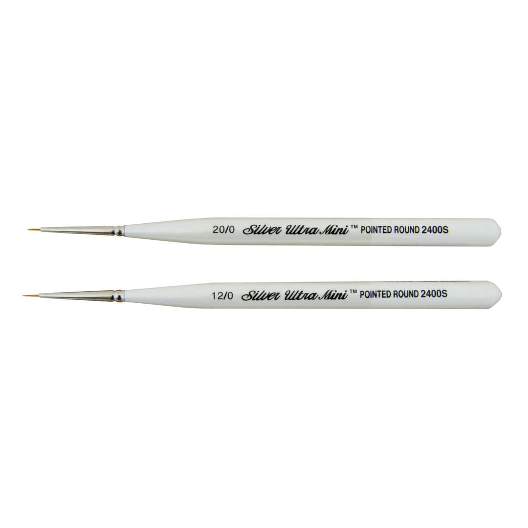 Ultra Mini® Pointed Round 12/0 Short Handled Brush