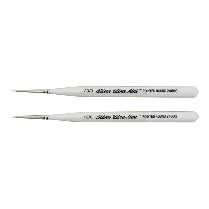 Ultra Mini® Pointed Round Short Handled Brushes