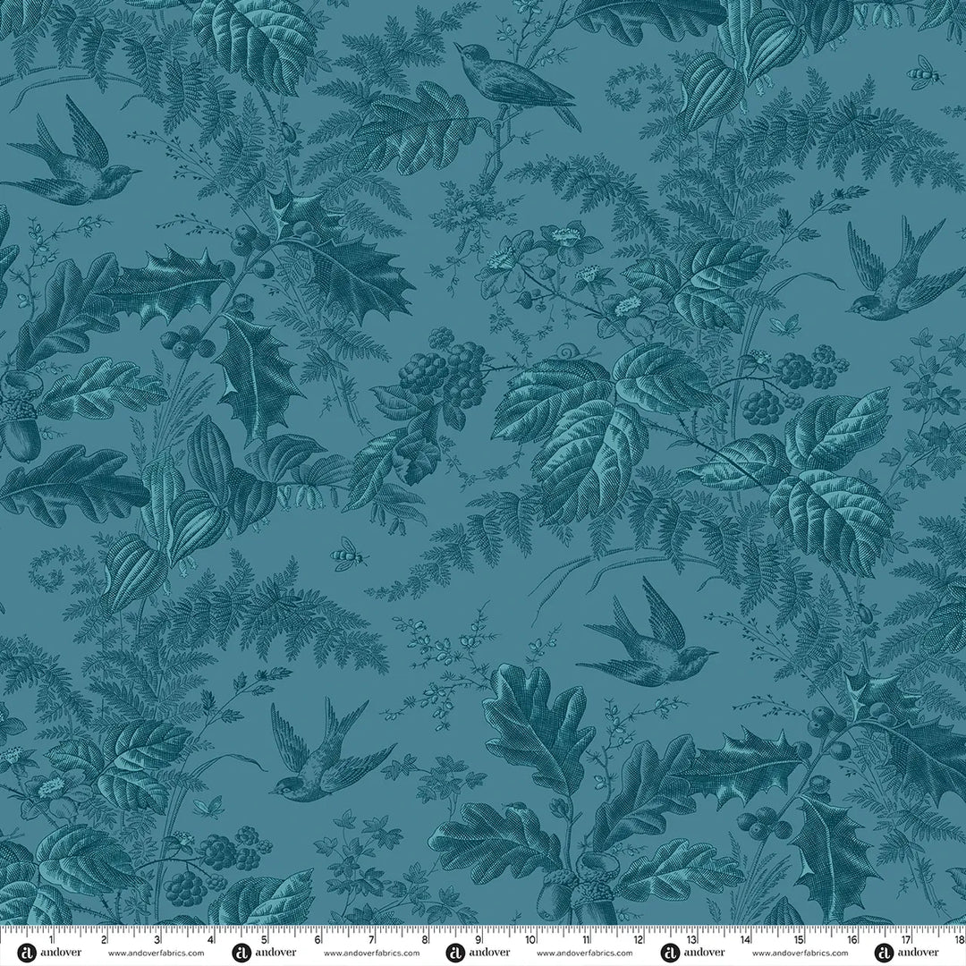Default Vermont in Teal - Secret Stash Favorites - Blue Willow - Laundry Basket Quilts