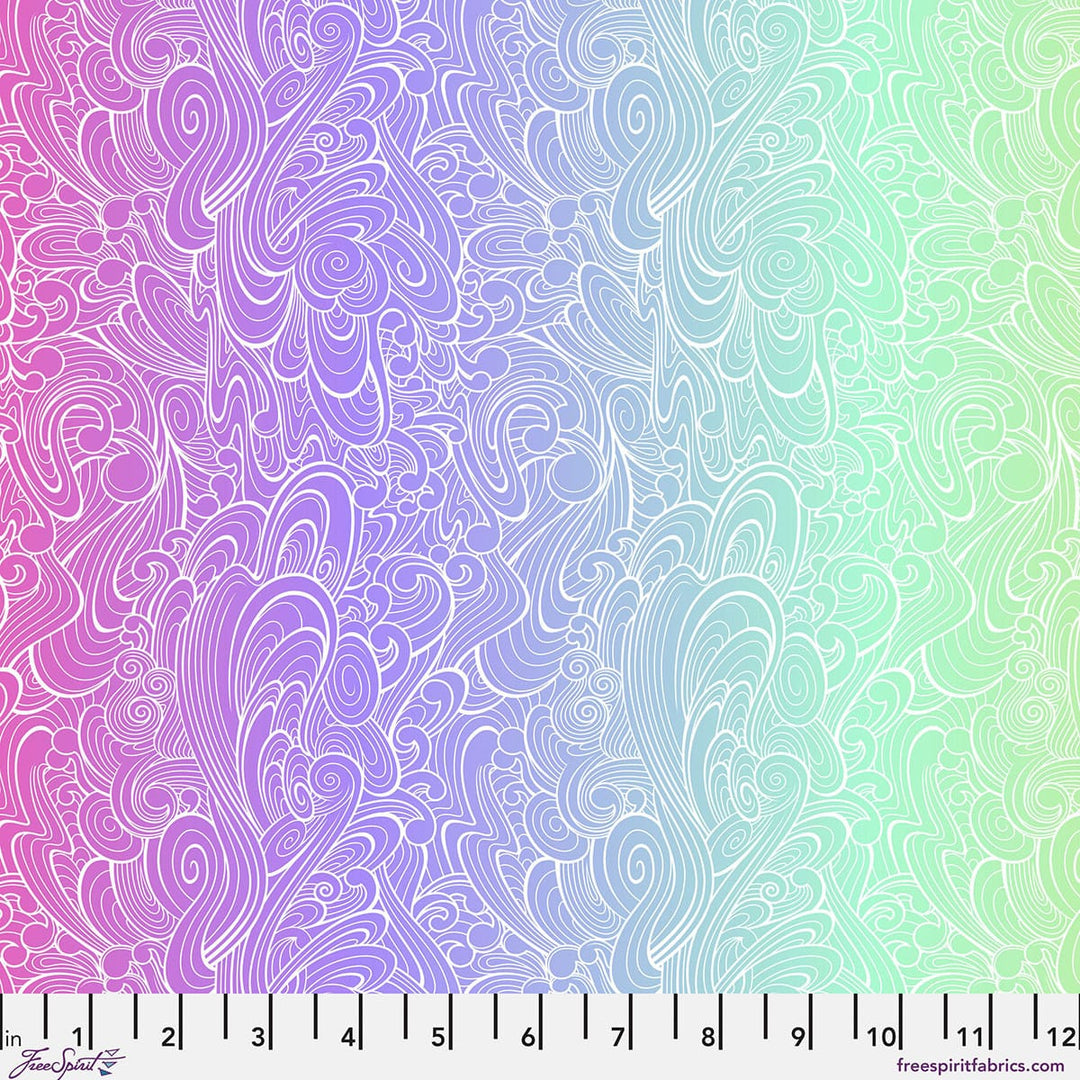 Default Wave Rider in Deep Dive - Floral Reef - Tula Pink