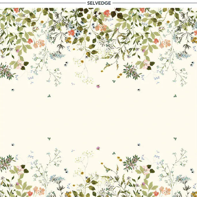 Default Wild Blooms in Ivory - Bloomfield by Kelly Ventura