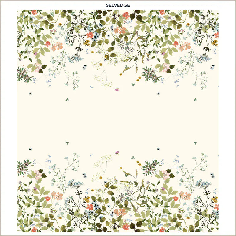 Default Wild Blooms in Ivory - Bloomfield by Kelly Ventura