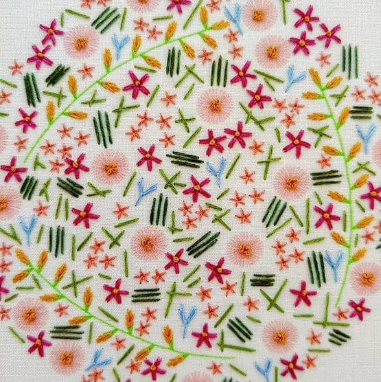 Wildflower Meadow Embroidery Kit - Cozyblue Handmade