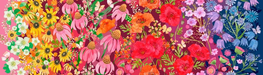 Default Wildflowers Ombre in Jewel - Superbloom
