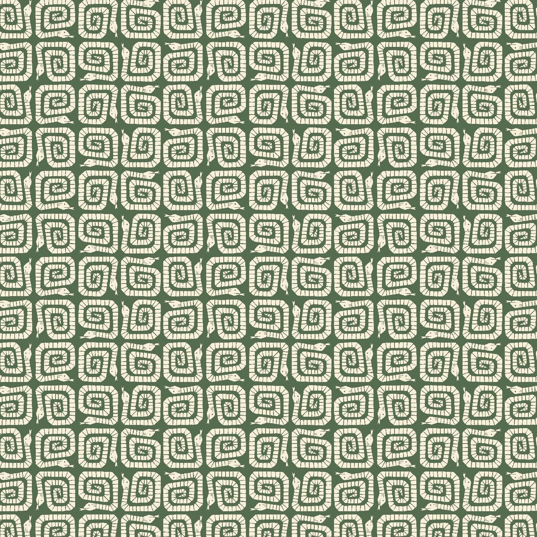 Default Winding Snake in Very Green - Rising Sun - Loes Van Oosten