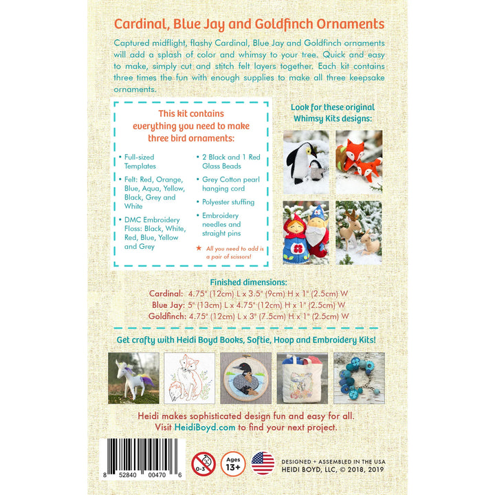 Default Winter Birds - Whimsey Ornament Kit