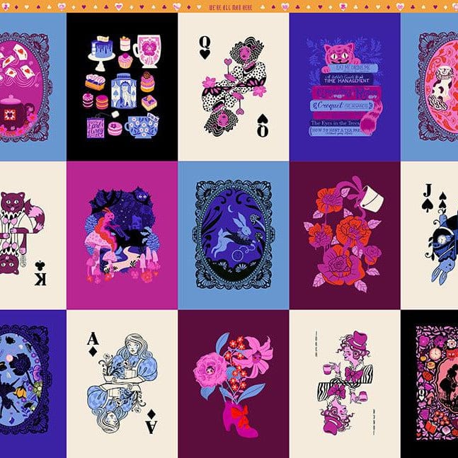 Default Wonderland PANEL in Multi - Hello Alice by Sarah Watts for Ruby Star Society