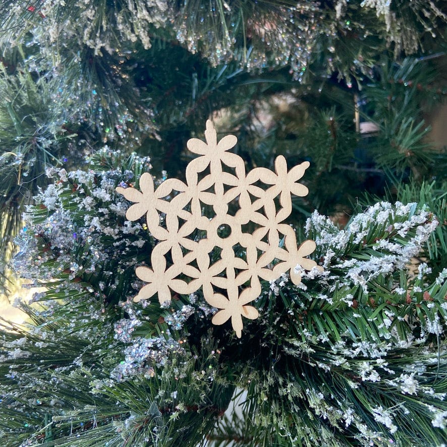 Default Wooden Snowflake - 4"
