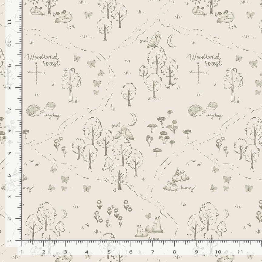 Default Woodland Map in Gardenia - Willow - Dear Stella