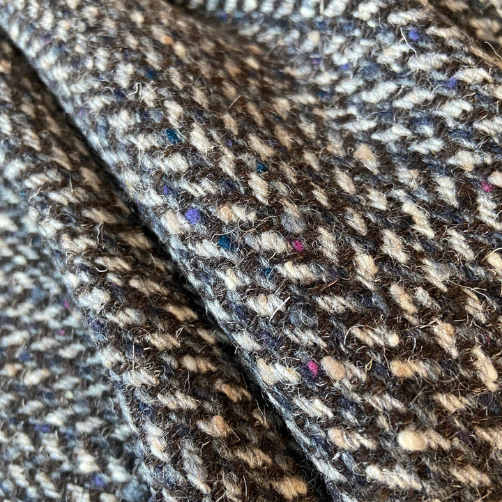 Default Wool Tweed Coating in Grayish-Brown