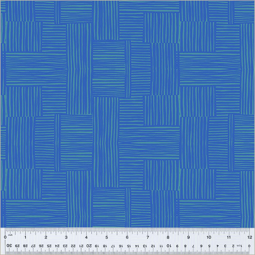 Default Woven in Pool/Majorelle - Ruby and Bee Blenders - Heather Ross