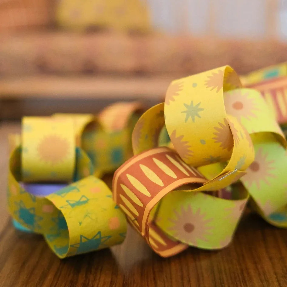 Default Yellow & Green Paper Chain Kit from East End Press