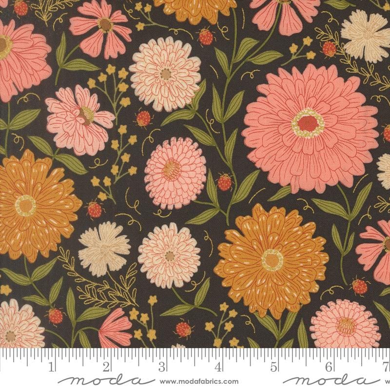 Default Zinnias in Midnight MET - Ladybug Whimsy Gingiber