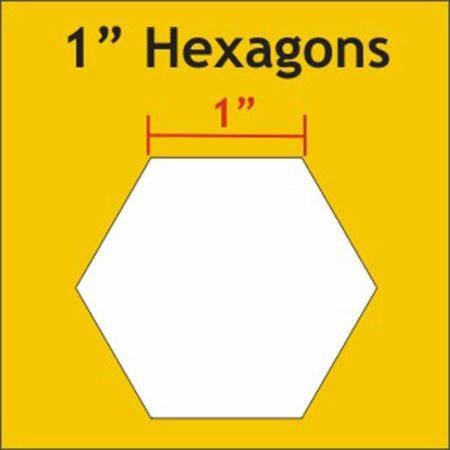 1" Hexagon Paper Pieces, 600 pieces