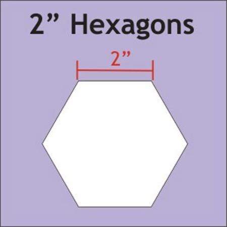 2" Hexagon Paper Pieces, 150 pieces