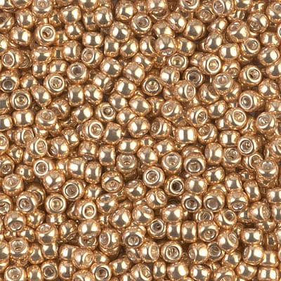 8/0 - Miyuki Glass Seed Beads - Galvanized - Gold - 8-1052