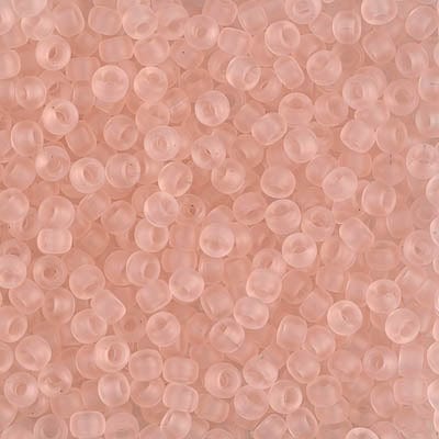 8/0 - Miyuki Glass Seed Beads - Matte Transparent - Light Tea Rose - 8-155F
