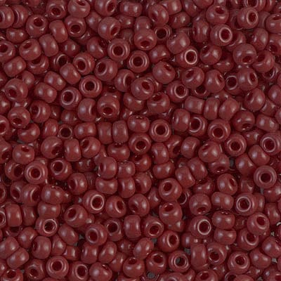 Copy of 8/0 - Miyuki Glass Seed Beads - Opaque - Red Brown - 8-419