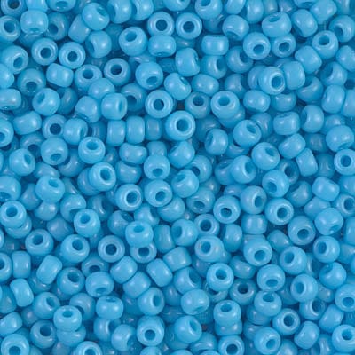 8/0 - Miyuki Glass Seed Beads - Opaque - Turquoise Blue - 8-413