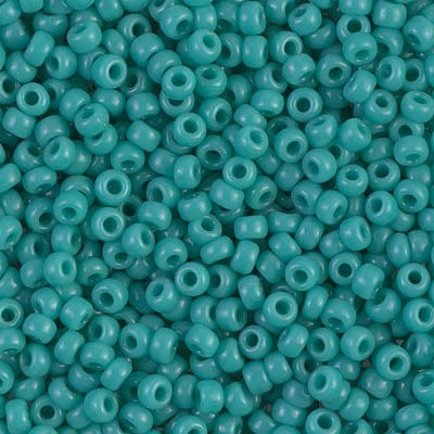 8/0 - Miyuki Glass Seed Beads - Opaque - Turquoise Green - 8-412