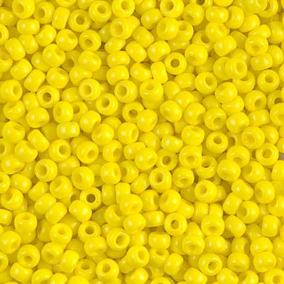 8/0 - Miyuki Glass Seed Beads - Opaque - Yellow - 8-404