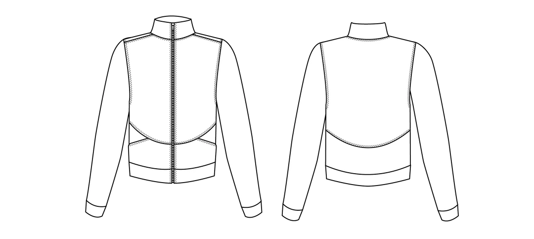 Arlo Track Jacket - Friday Pattern Company - Sizes XS-7X