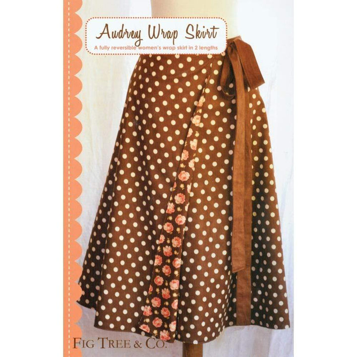 Audrey Wrap Skirt, Fig Tree
