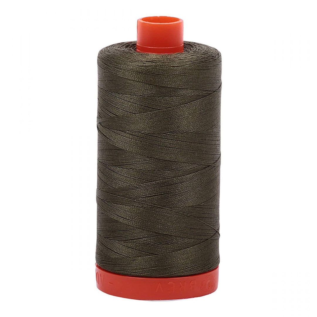 Aurifil 50-Weight Cotton Thread ~ Army Green 2905