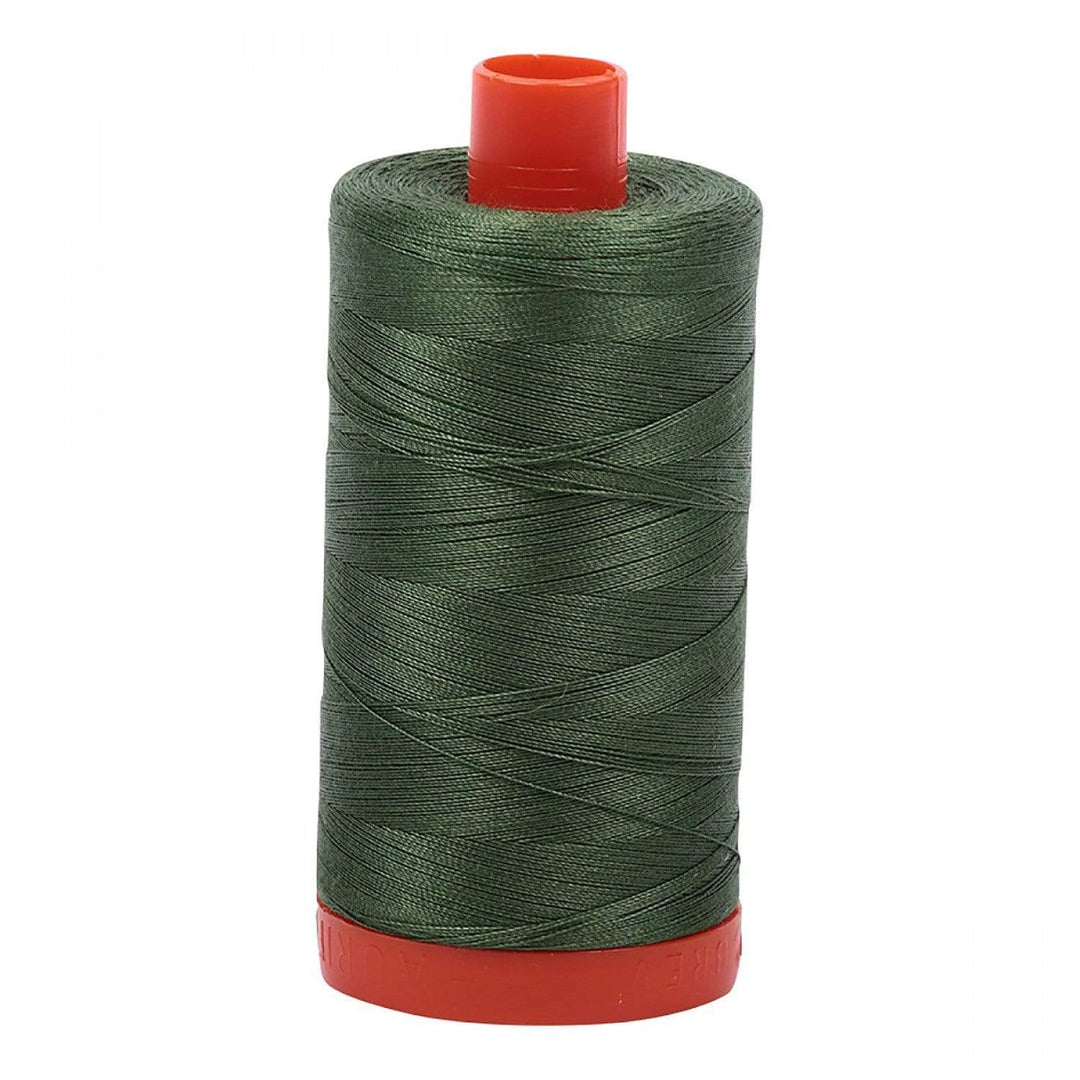 Aurifil 50-Weight Cotton Thread ~ Very Dark Grass Green 2890