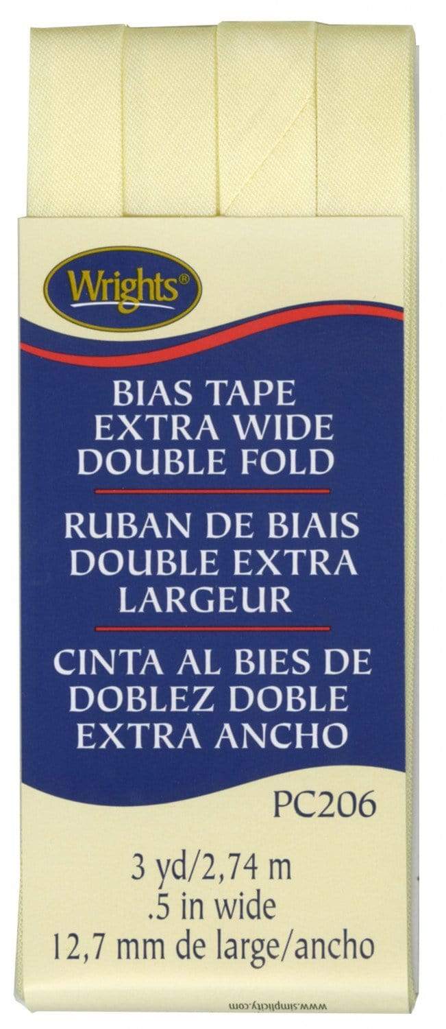 Baby Maize ~ 1/2" Double Fold Bias Tape from Wrights