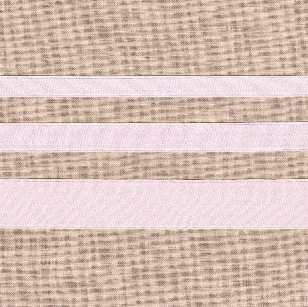 3/8" wide Baby Pink Cotton Ribbon with Satin Finish