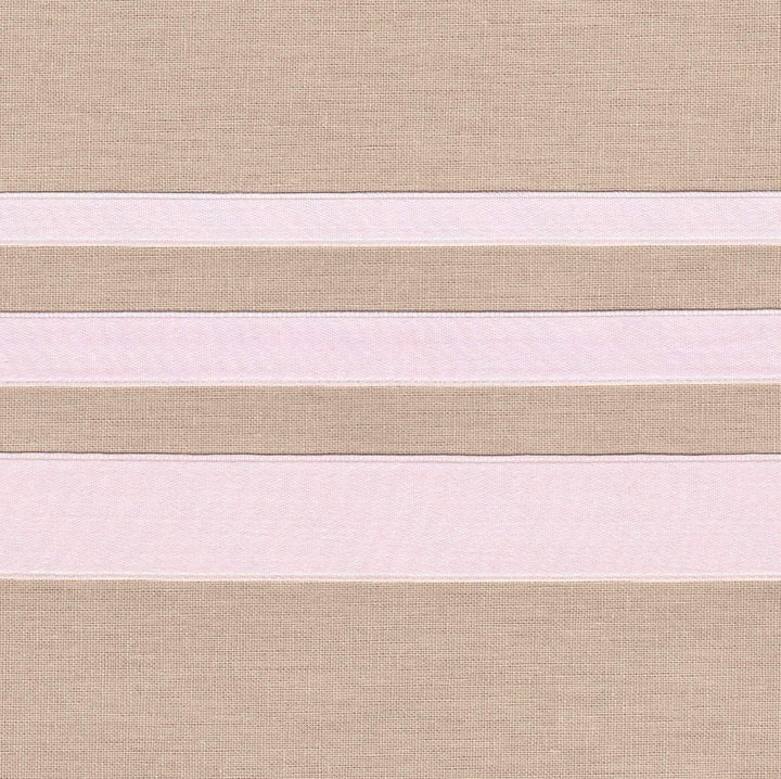 3/8" wide Baby Pink Cotton Ribbon with Satin Finish