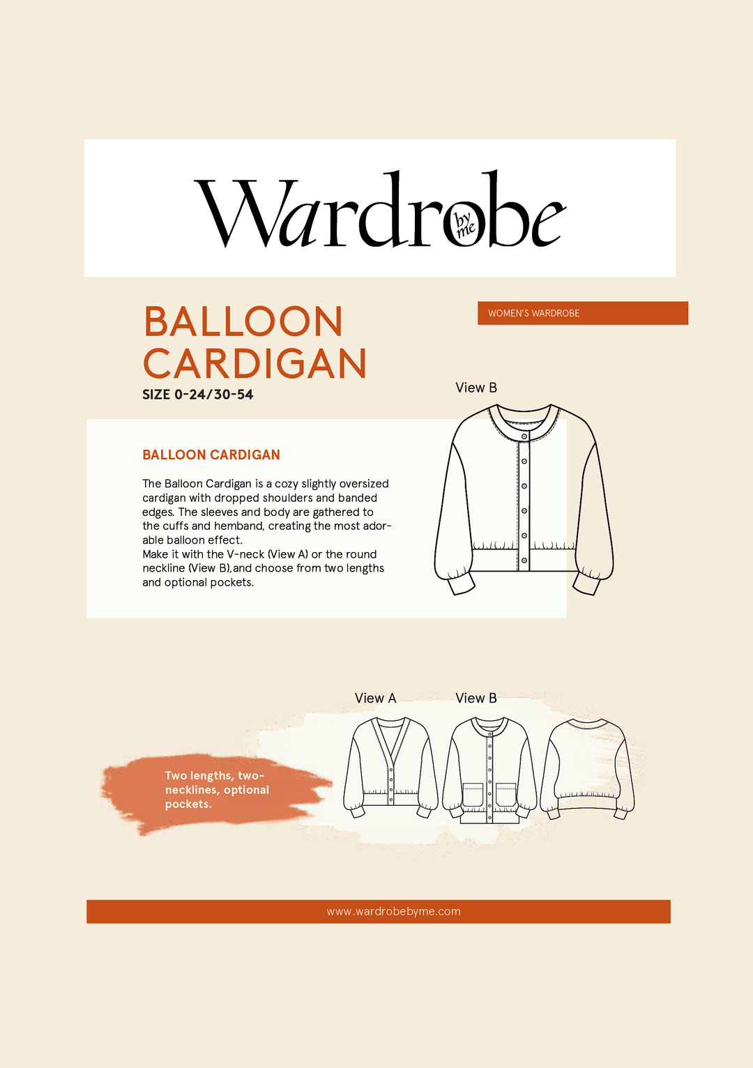 Balloon Cardigan - Wardrobe by Me
