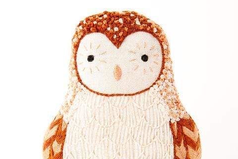 Barn Owl Embroidery Kit from Kiriki