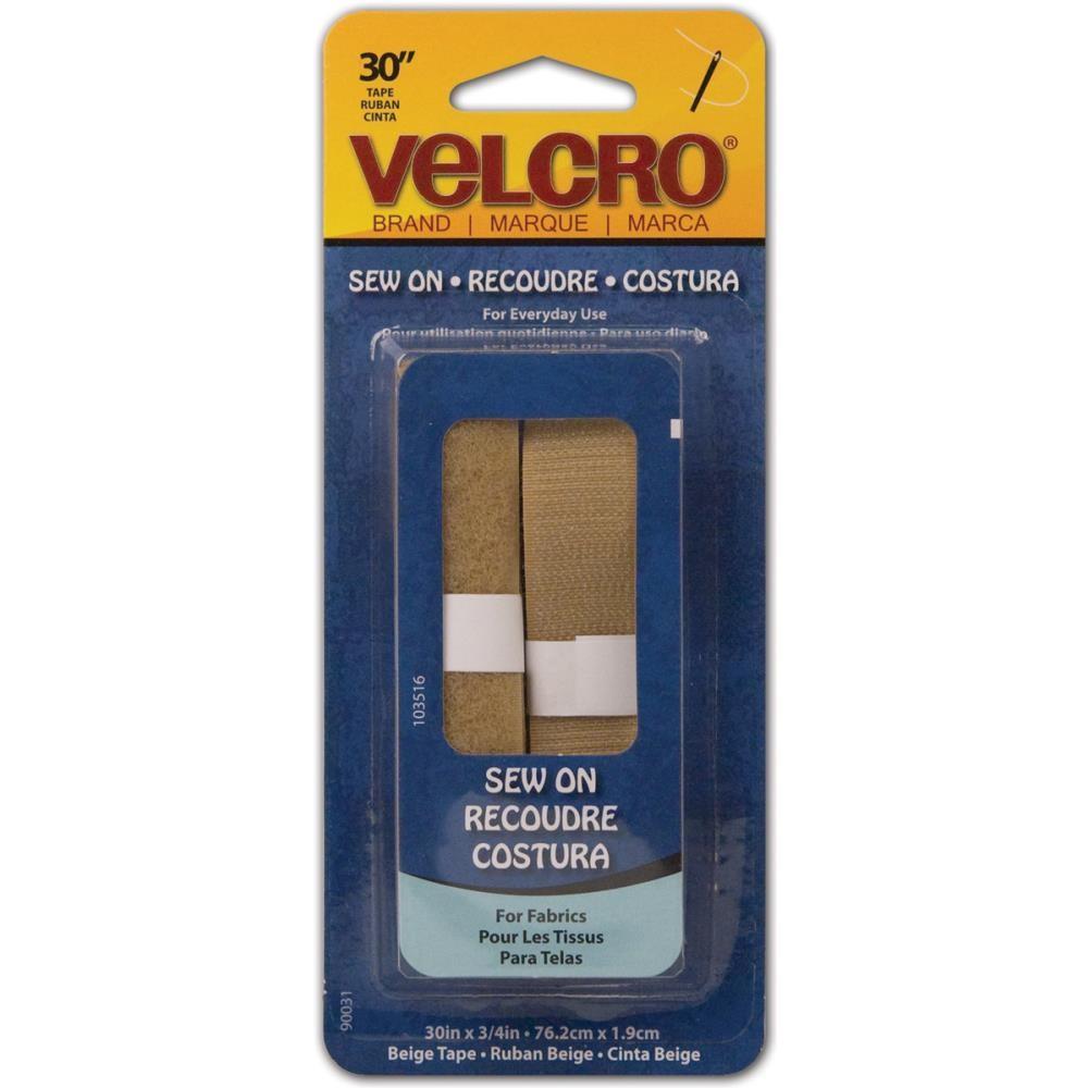 Beige Velcro, 3/4" Wide