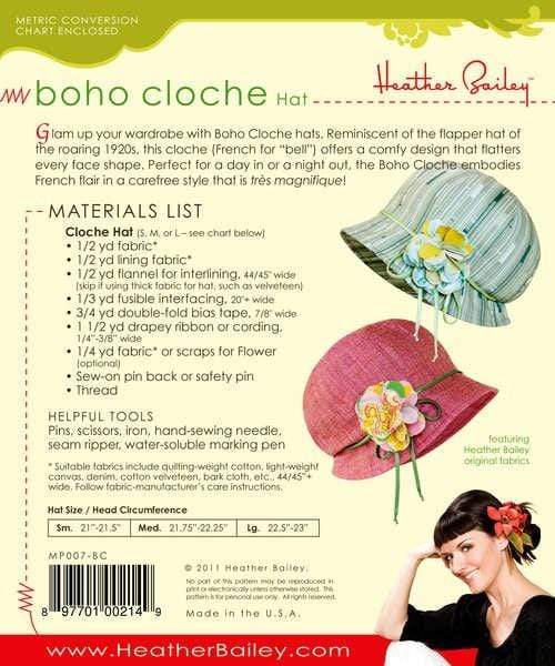 Boho Cloche Hat, Heather Bailey