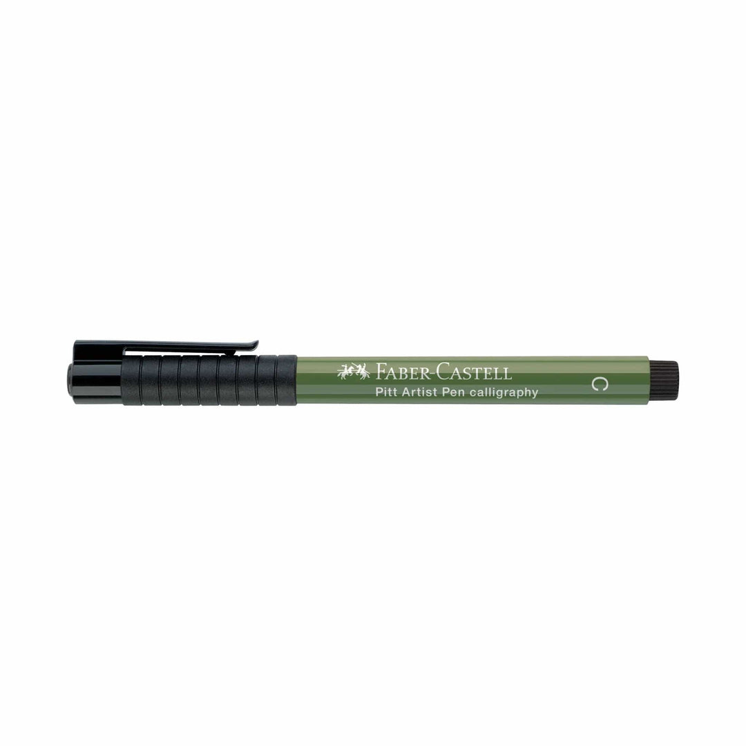 Calligraphy Pitt Artist Pen from Faber Castell - 174 Chromium Green Opaque